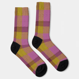  Decorative Plaid Socks