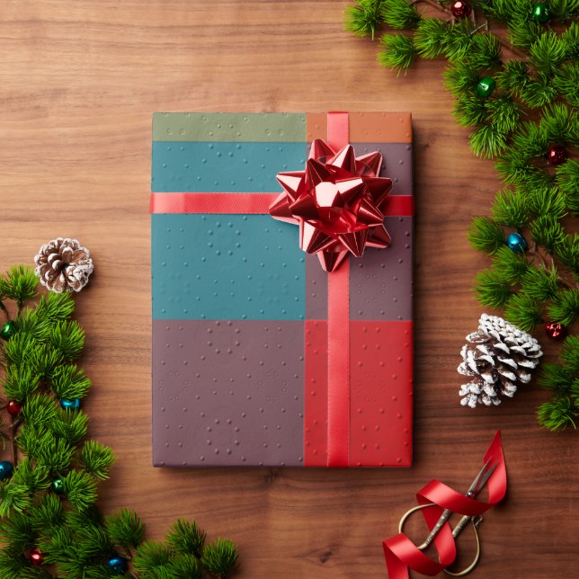  Decorative Plaid Wrapping Paper (Holiday Gift)
