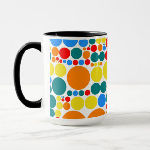 Decorative Polka Dot Mosaic Pattern Mug