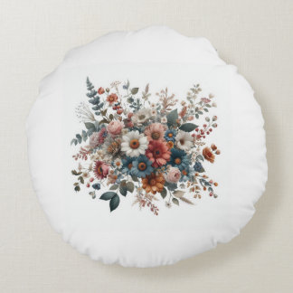 decorative polyester flowering cushion