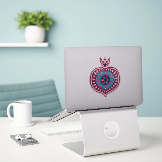 Decorative Pomegranate (Laptop On Desk)