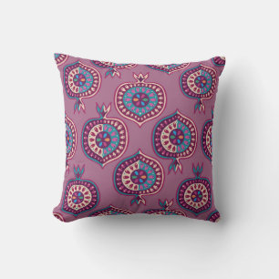 Decorative Pomegranate Pink Pattern Cushion