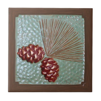 Decorative Ponderosa Pinecone Tile