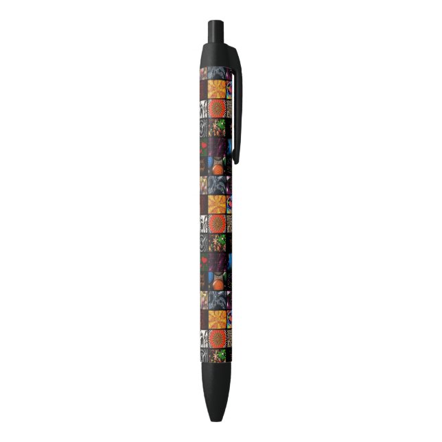 Decorative Pop Arts Pattern  Black Ink Pen (Bottom (Vertical))