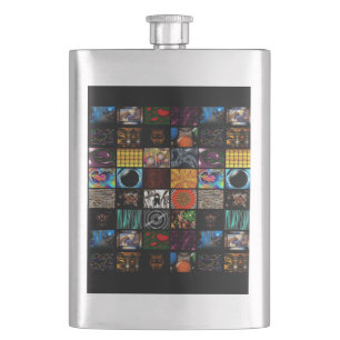 Decorative Pop Arts Pattern Hip Flask