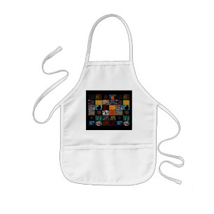 Decorative Pop Arts Pattern Kids Apron