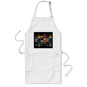 Decorative Pop Arts Pattern  Long Apron