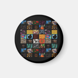 Decorative Pop Arts Pattern Magnet