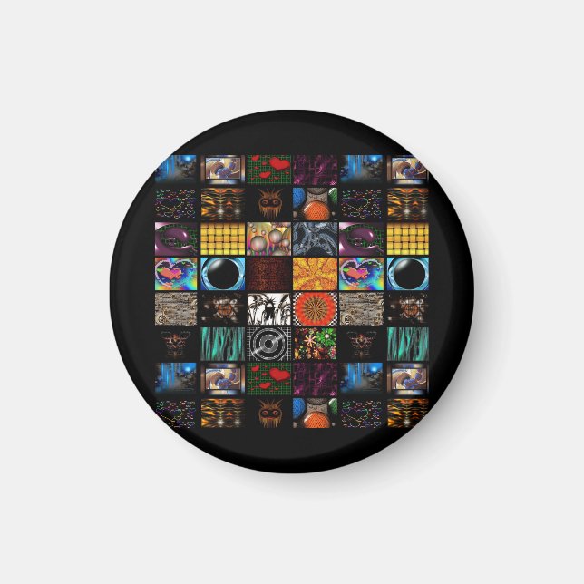 Decorative Pop Arts Pattern  Magnet (Front)
