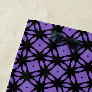 Decorative Purple Beach Towel