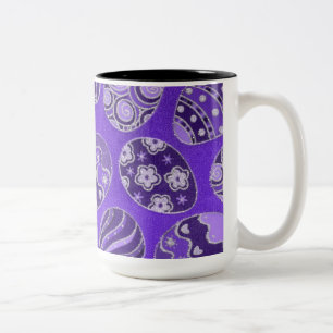 Decorative Purple Easter Eggs Coffee Mug
