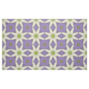 Decorative purple geometric pattern  fabric