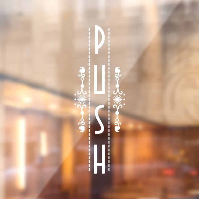 Decorative Push Door Sign, (Sheet 2)