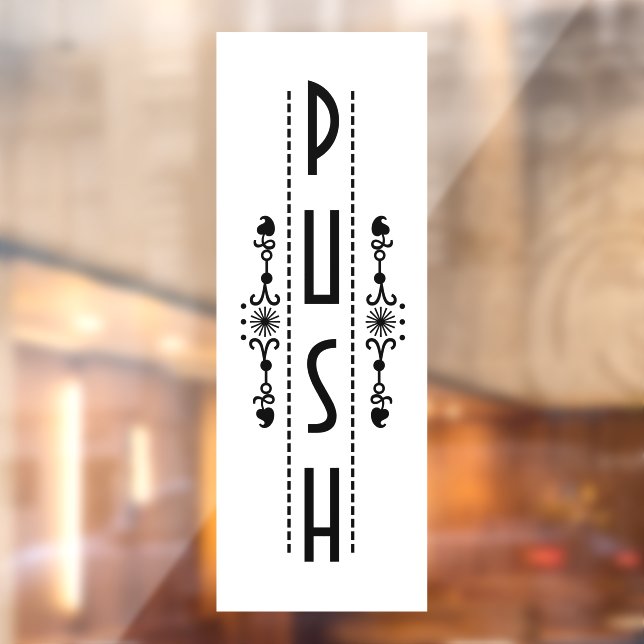 Decorative Push Door Sign, (Sheet 2)
