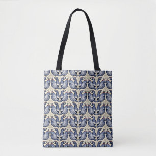 Decorative Quail Bird Pattern Tote Bag