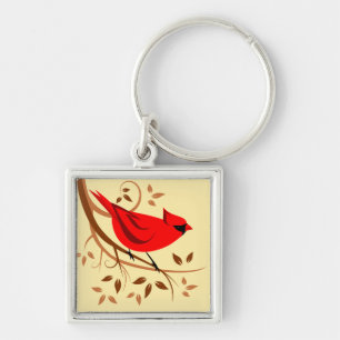 Decorative Red Cardinal Gifts Key Ring