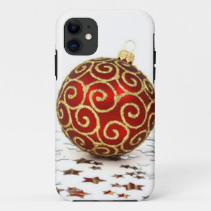 Decorative Red Christmas Balls iPhone 11 Case