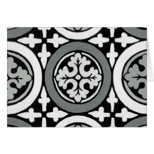 Decorative Renaissance Rosette Tile Design
