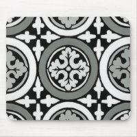 Decorative Renaissance Rosette Tile Design