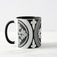 Decorative Renaissance Rosette Tile Design
