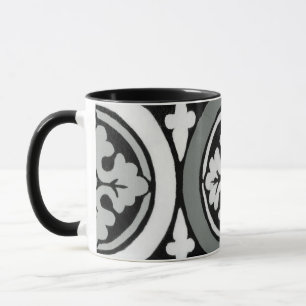 Decorative Renaissance Rosette Tile Design Mug