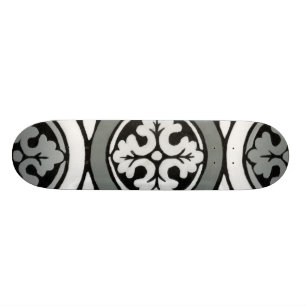 Decorative Renaissance Rosette Tile Design Skateboard