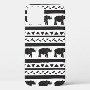 Decorative repeat seamless pattern with hand drawn iPhone 12 case