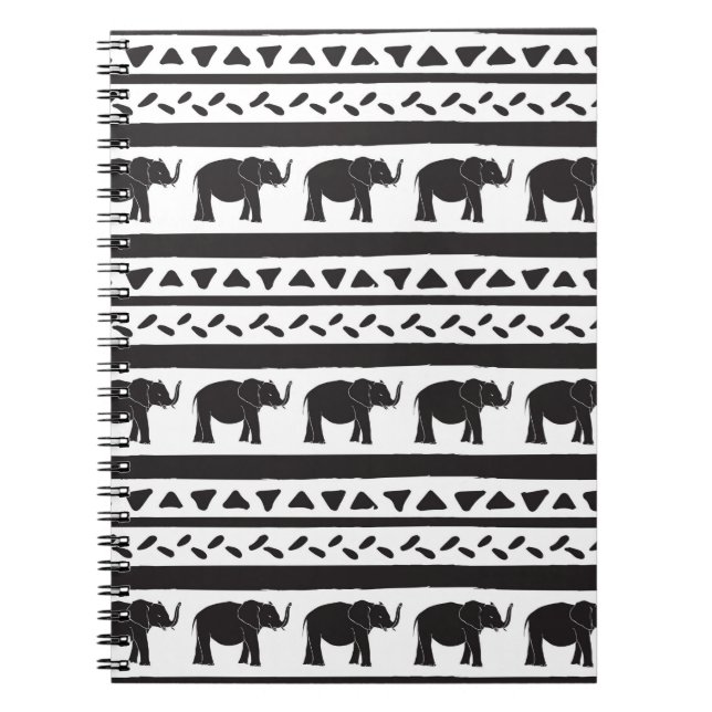 Decorative repeat seamless pattern with hand drawn notebook (Front)