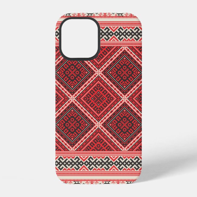 Decorative repeating pattern inspired by tradition iPhone case (Back)