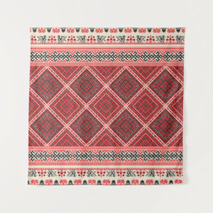 Decorative repeating pattern inspired by tradition tapestry