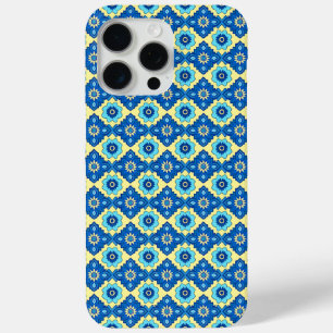 Decorative Retro Geometric Floral Pattern iPhone 15 Pro Max Case