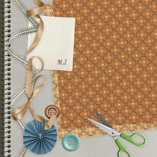 Decorative retro quatrefoil star scrapbook paper