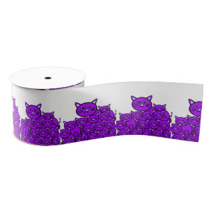 decorative ribbon children cats grosgrain ribbon