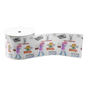 decorative ribbon coffee lovers grosgrain ribbon
