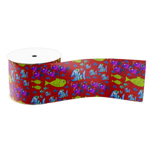 decorative ribbon fish grosgrain ribbon
