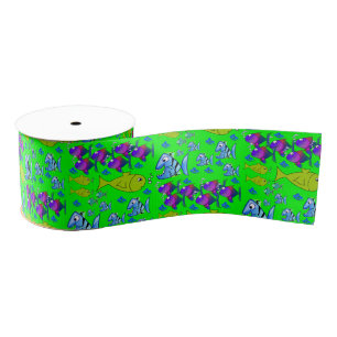 decorative ribbon fish grosgrain ribbon