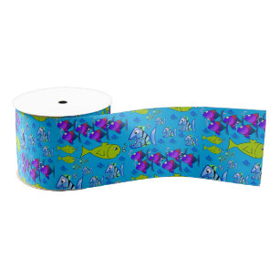 decorative ribbon fish grosgrain ribbon