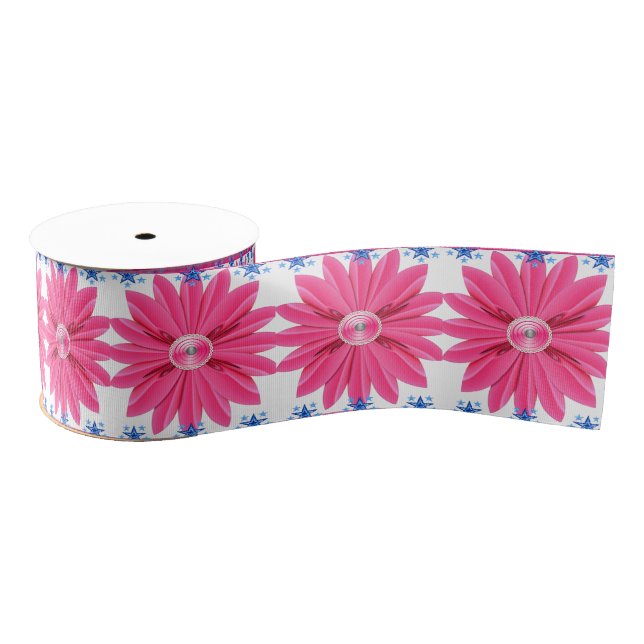 decorative ribbon floral grosgrain ribbon (Spool)