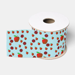 decorative ribbon red apples grosgrain ribbon