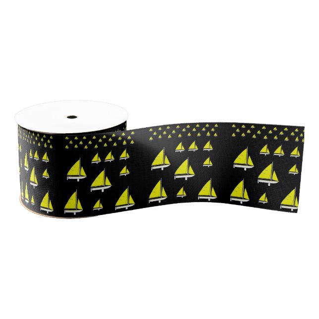 decorative ribbon sailboats grosgrain ribbon (Spool)