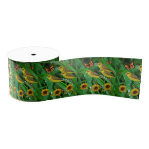 decorative ribbon sunflowers grosgrain ribbon