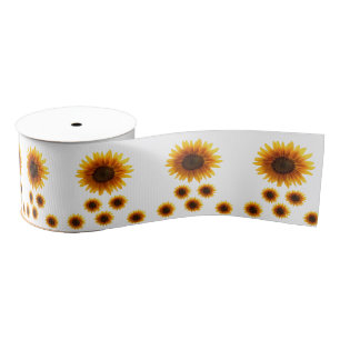 decorative ribbon sunflowers grosgrain ribbon