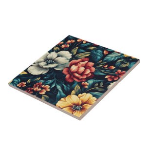 Decorative Rose Ceramic Tiles For Indoor Flooring
