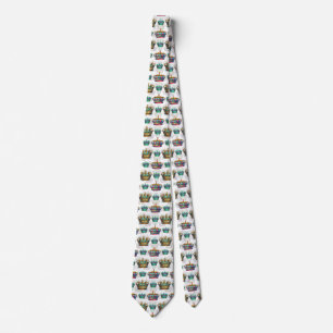 Decorative Royal Crown Pattern Tie