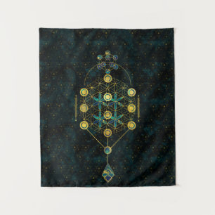 Decorative Sacred Geometry symbol Tapestry
