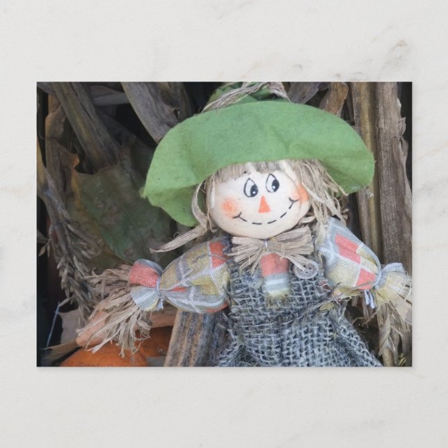 Decorative Scarecrow Postcard #2 (Front)