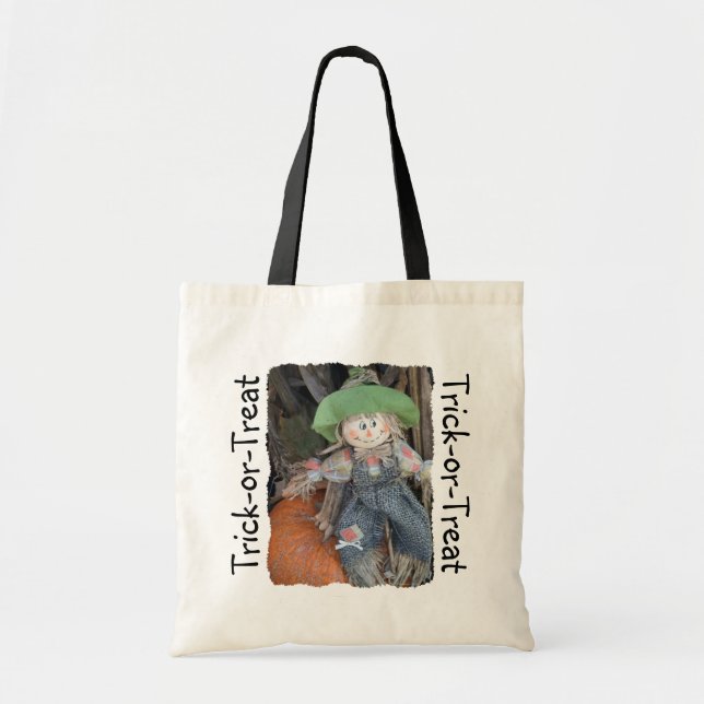Decorative Scarecrow Trick-or-Treat Bag #2 (Front)