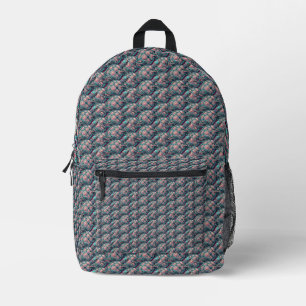 Decorative Sea Turtle Printed Backpack