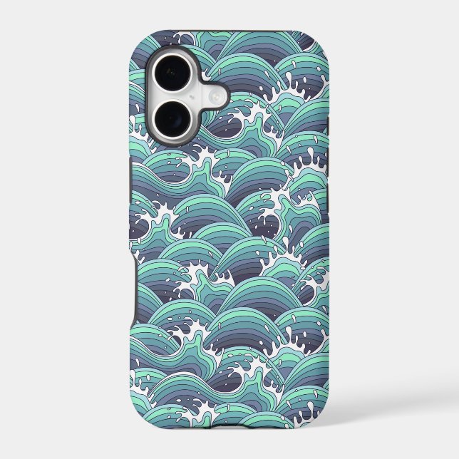 Decorative Sea Wave Background (Back)