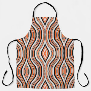 Decorative seamless light grey, black and antique apron
